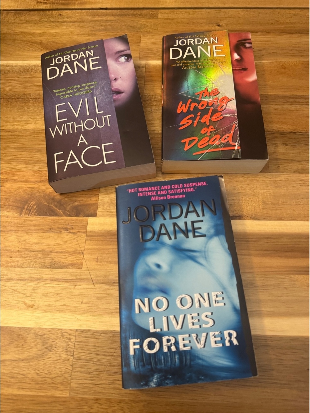 Jordan Dane Romantic Suspense Thriller Book Lot of 3 |
